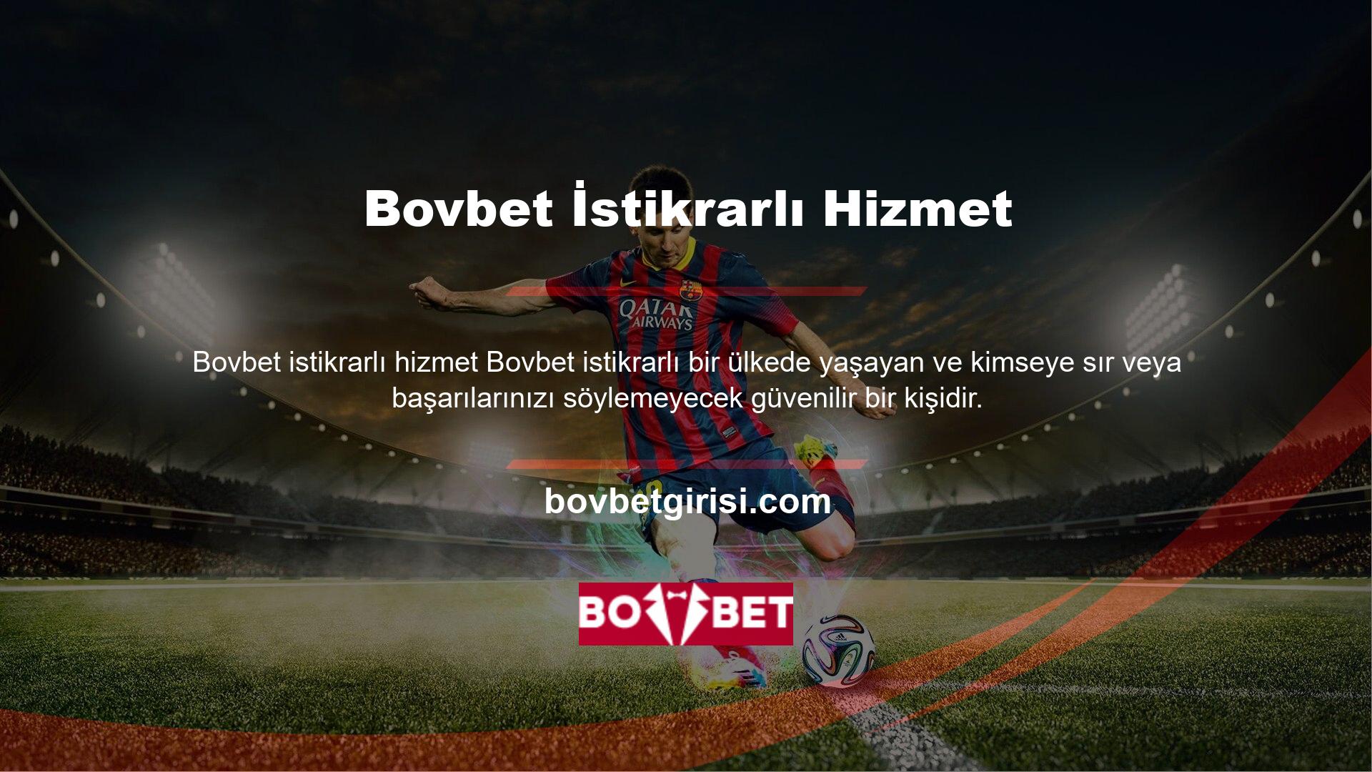 Bovbet birçok canlı bahis bulabileceğiniz bir web sitesidir